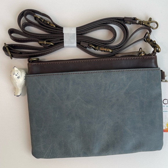 CHALA Vegan Leather Shoulder Crossbody Bag New With Tag 🏷️ - Picture 5 of 9